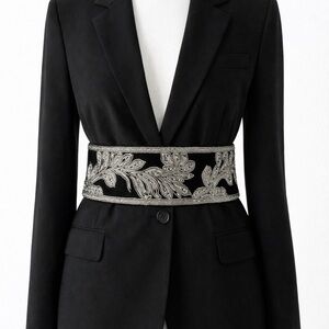 80’s Vintage Silver Embellished Belt